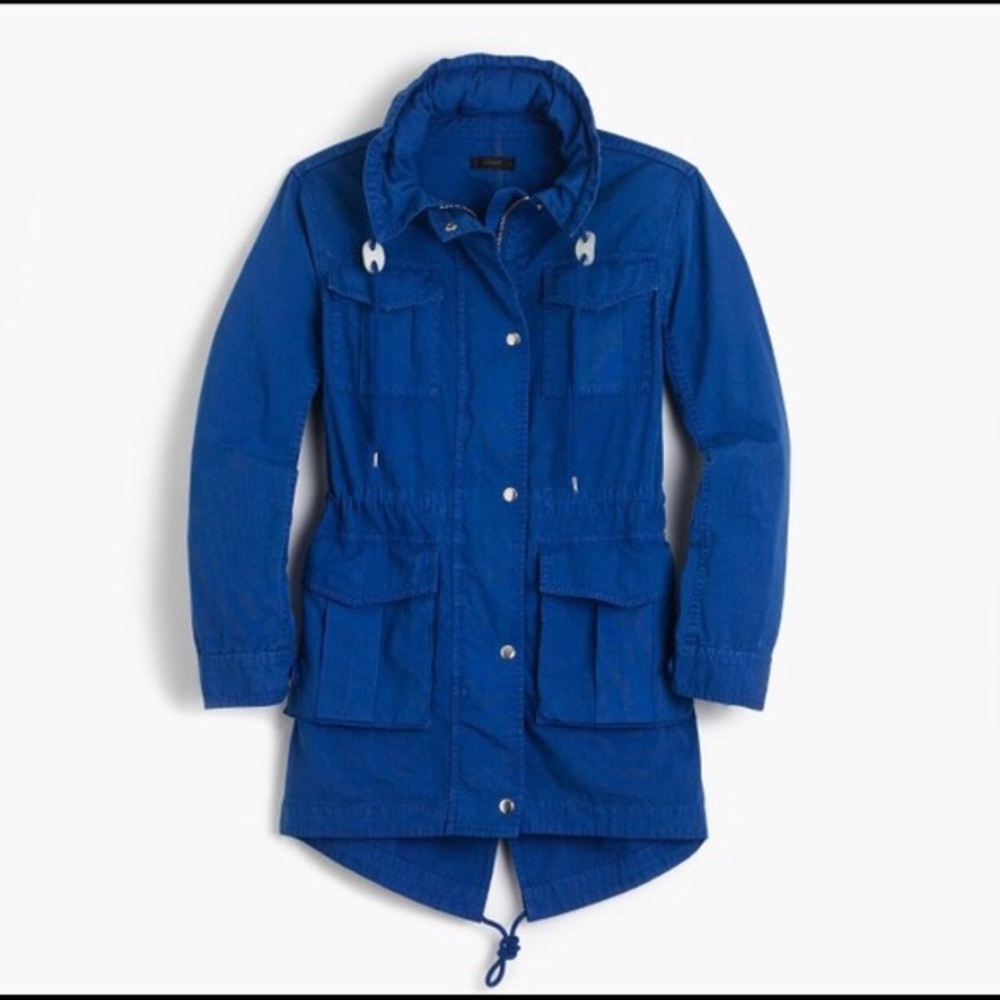 J.Crew Fatigue Jacket in Blue Lagoon PXXS SALE